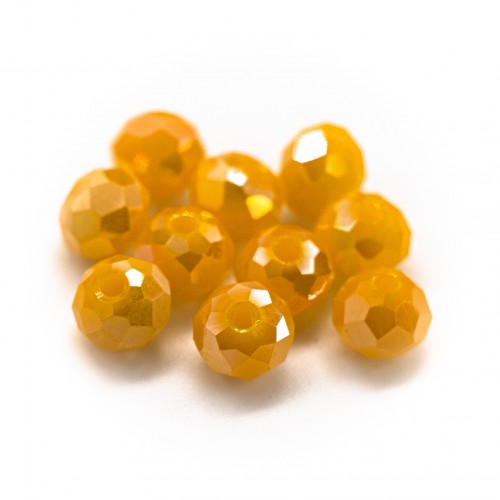 Бусины рондели 6*4мм, теплый-желтый